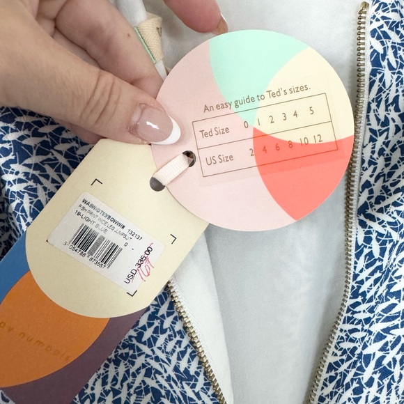 NWT Ted Baker Fish Print Wide Leg Jumpsuit - Picture 6 of 7